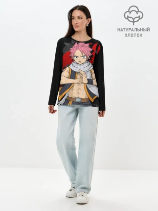 Лонгслив женский. Хлопок / Fairy Tail, Нацу