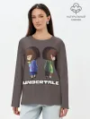 Лонгслив женский. Хлопок / Undertale