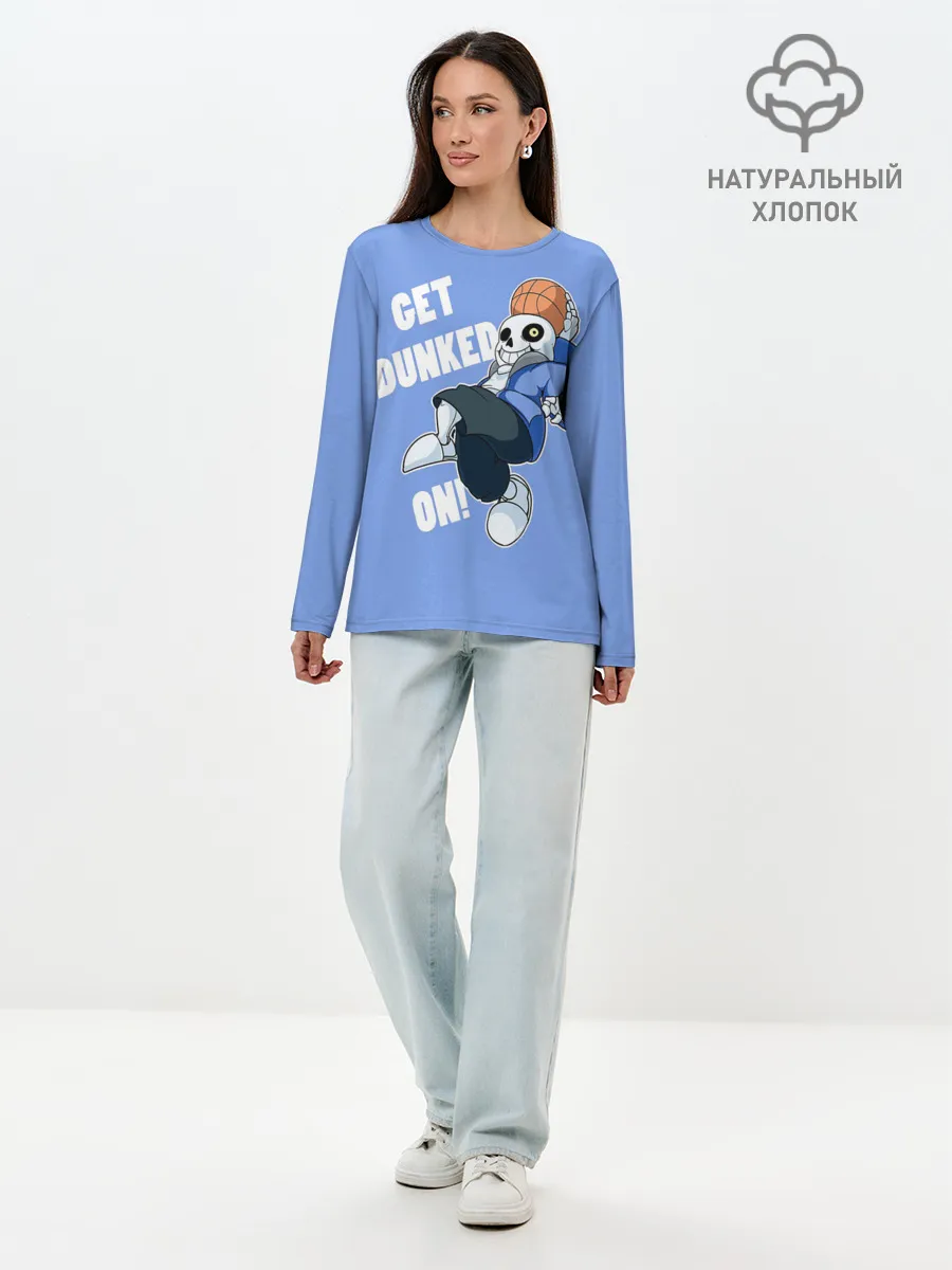 Лонгслив женский. Хлопок / GET DUNKED