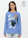 Лонгслив женский. Хлопок / GET DUNKED