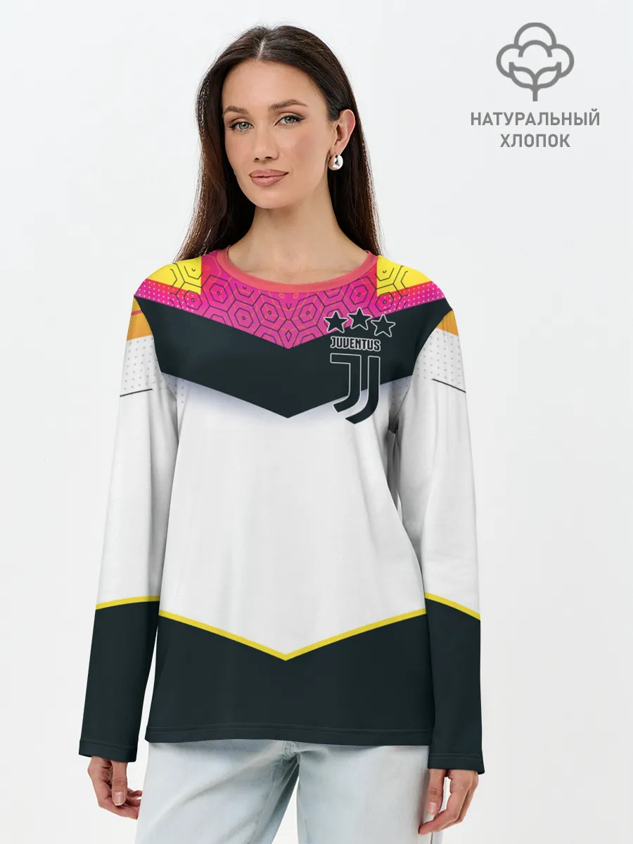 Лонгслив женский. Хлопок / Juventus