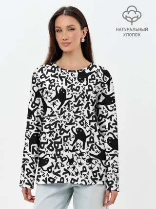 Лонгслив женский. Хлопок / ЪУЪ