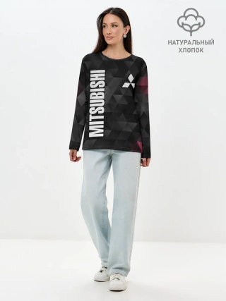 Лонгслив женский. Хлопок / Mitsubishi