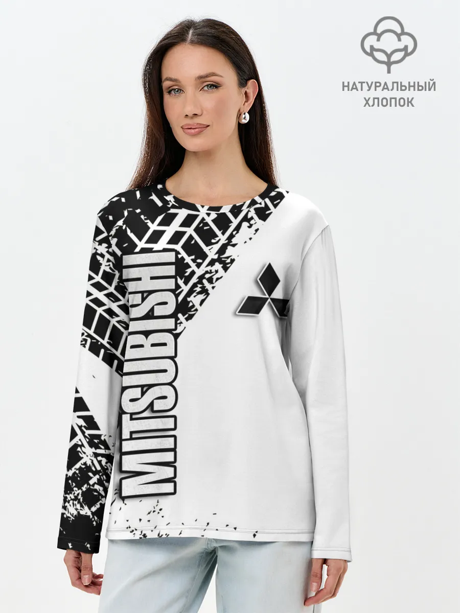 Лонгслив женский. Хлопок / Mitsubishi