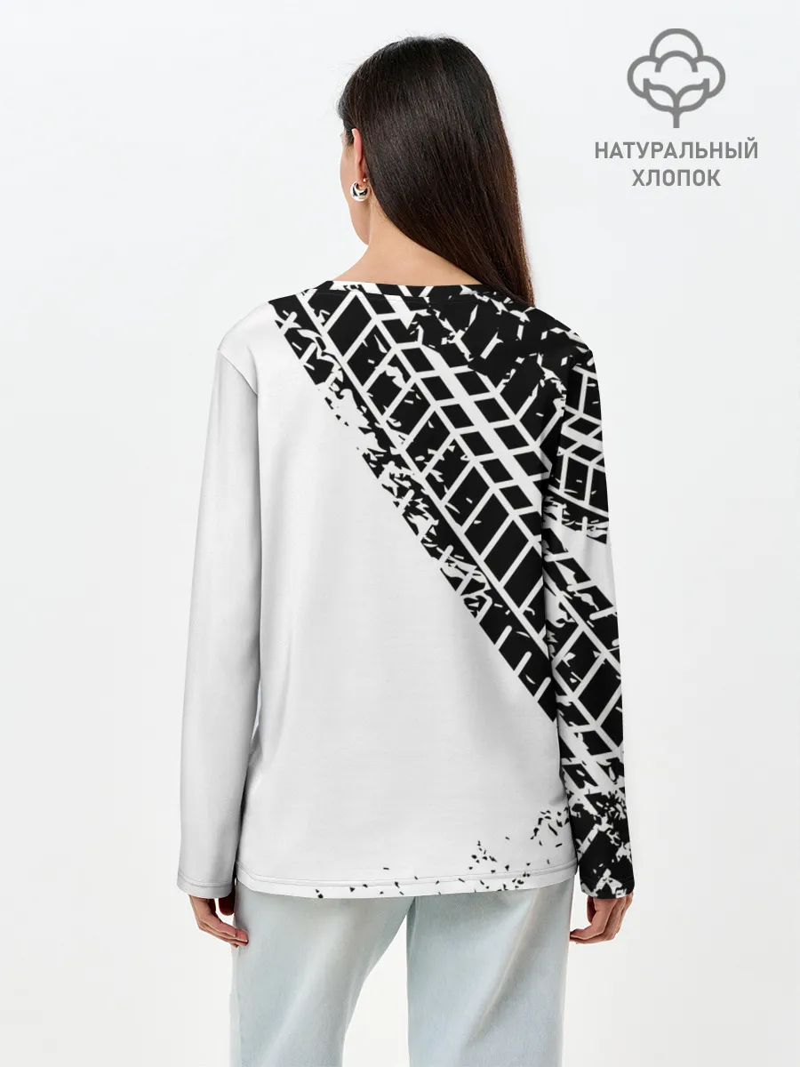 Лонгслив женский. Хлопок / Mitsubishi