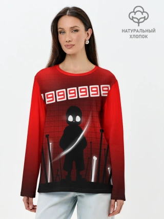 Лонгслив женский. Хлопок / Undertale.
