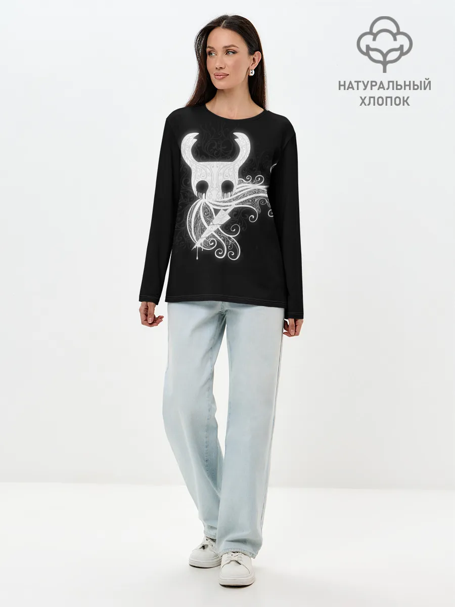 Лонгслив женский. Хлопок / Hollow Knight..