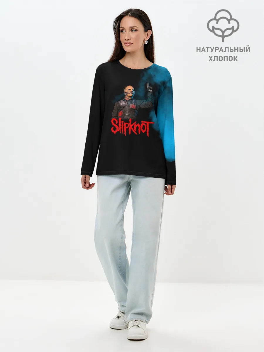 Лонгслив женский. Хлопок / Slipknot