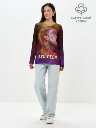 Лонгслив женский. Хлопок / Lil Peep ART