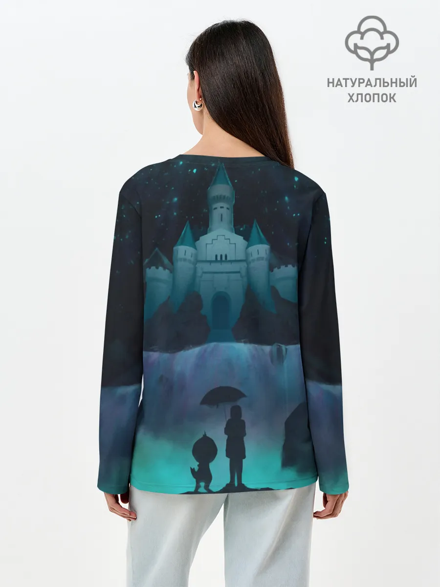 Лонгслив женский. Хлопок / undertale