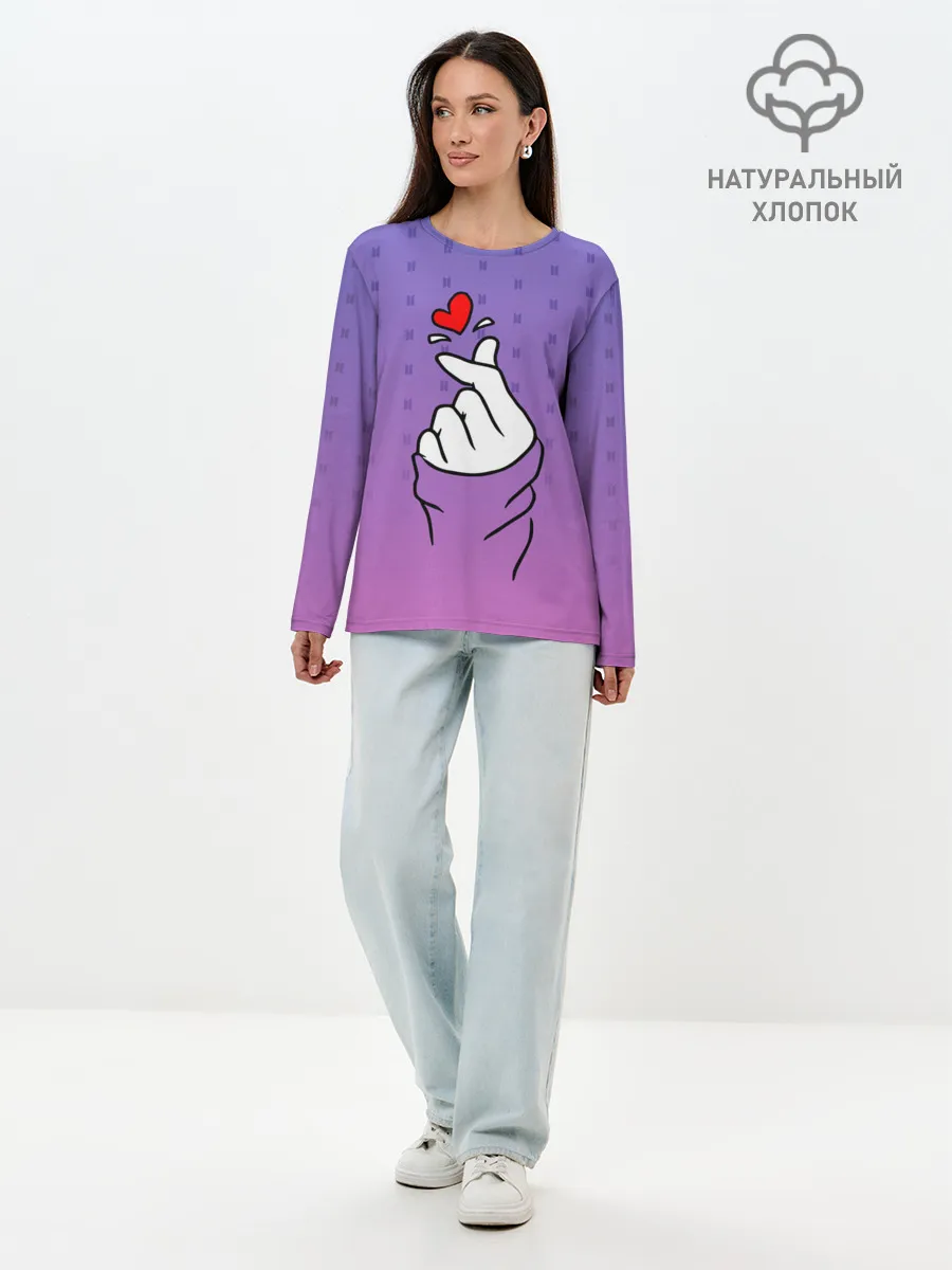 Лонгслив женский. Хлопок / K-POP BTS