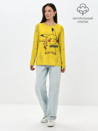 Лонгслив женский. Хлопок / Ля какая цаца