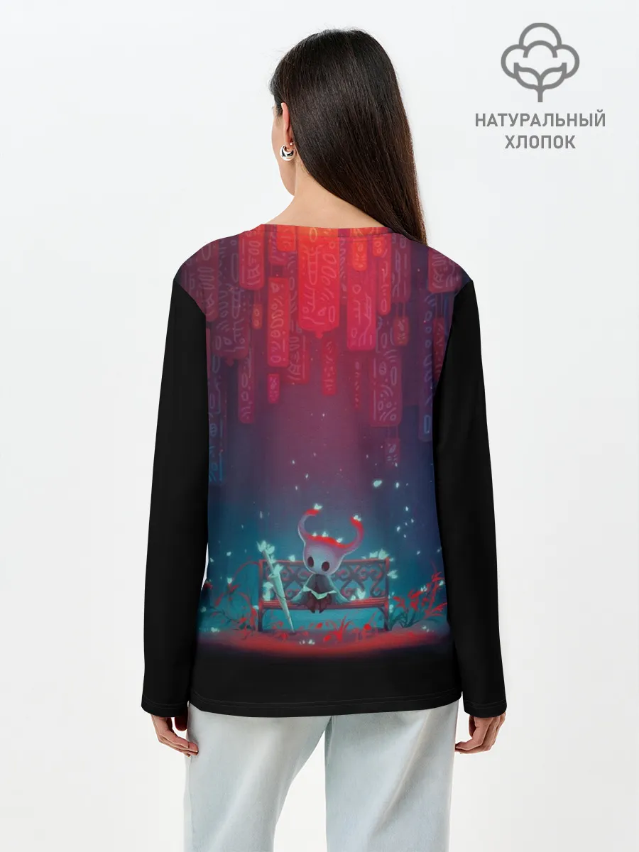 Лонгслив женский. Хлопок / hollow knight