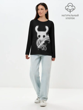 Лонгслив женский. Хлопок / Hollow Knight