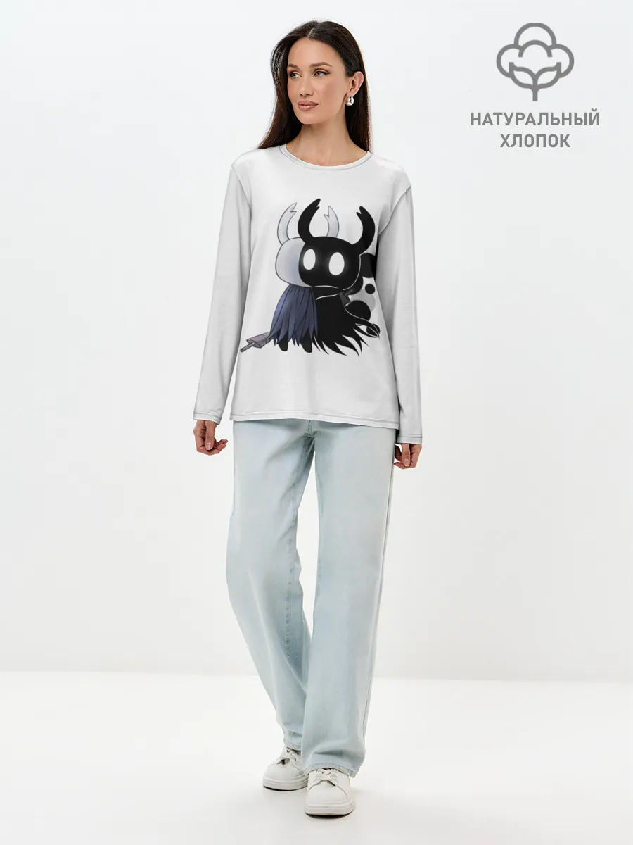 Лонгслив женский. Хлопок / Hollow Knight