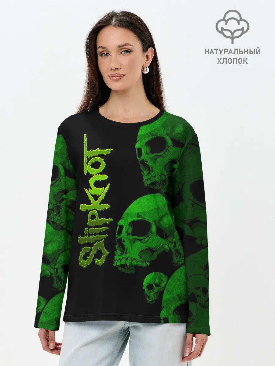 Лонгслив женский. Хлопок / Slipknot
