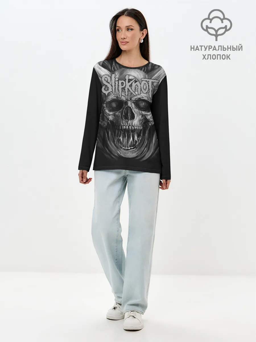 Лонгслив женский. Хлопок / Slipknot