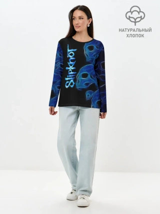 Лонгслив женский. Хлопок / Slipknot