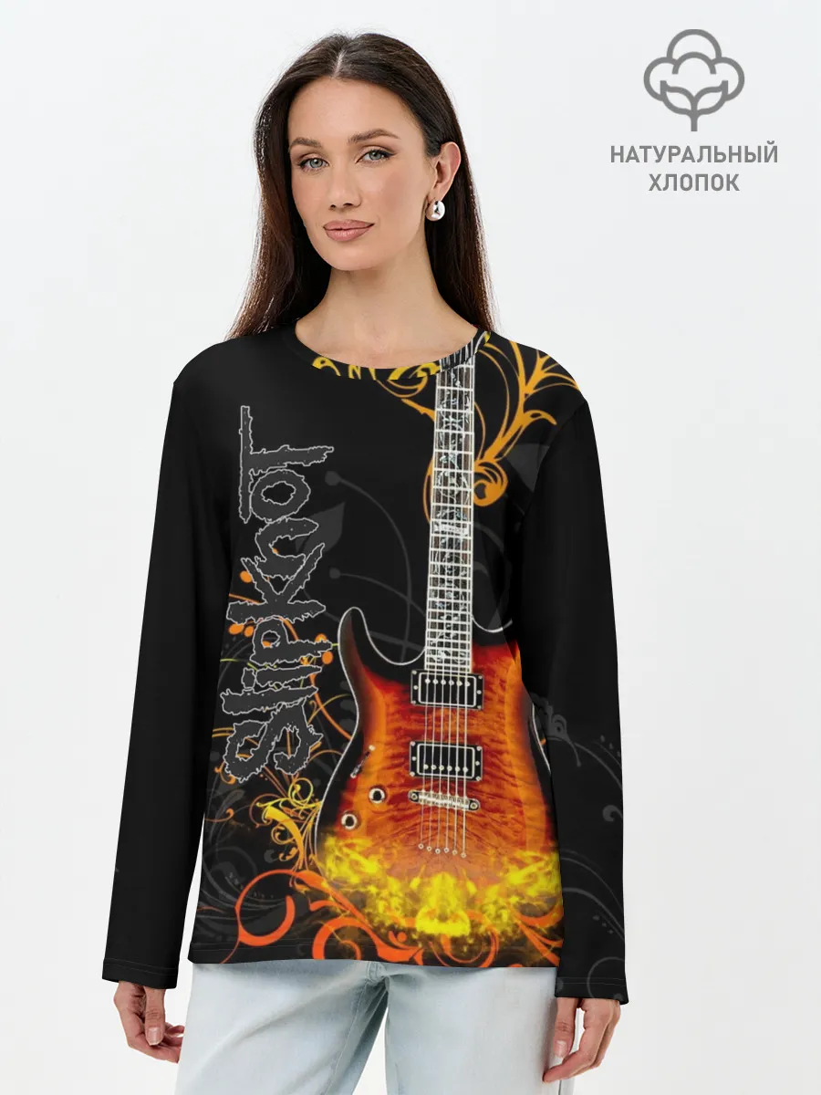 Лонгслив женский. Хлопок / Slipknot