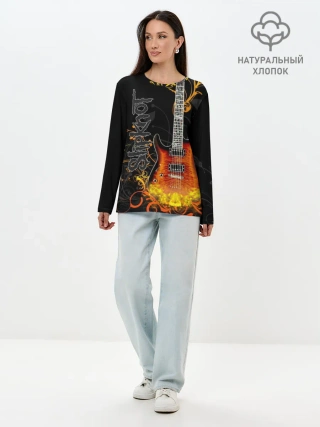 Лонгслив женский. Хлопок / Slipknot