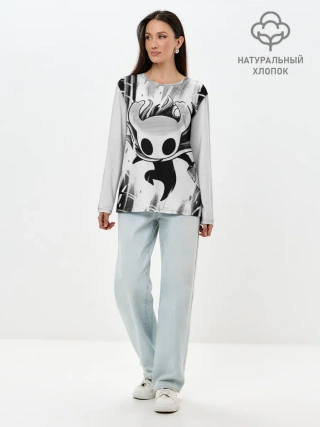 Лонгслив женский. Хлопок / Hollow Knight