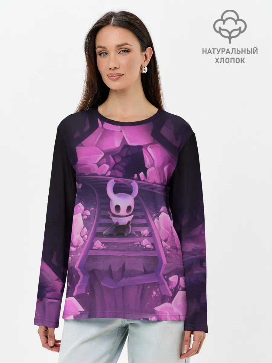 Лонгслив женский. Хлопок / Hollow Knight