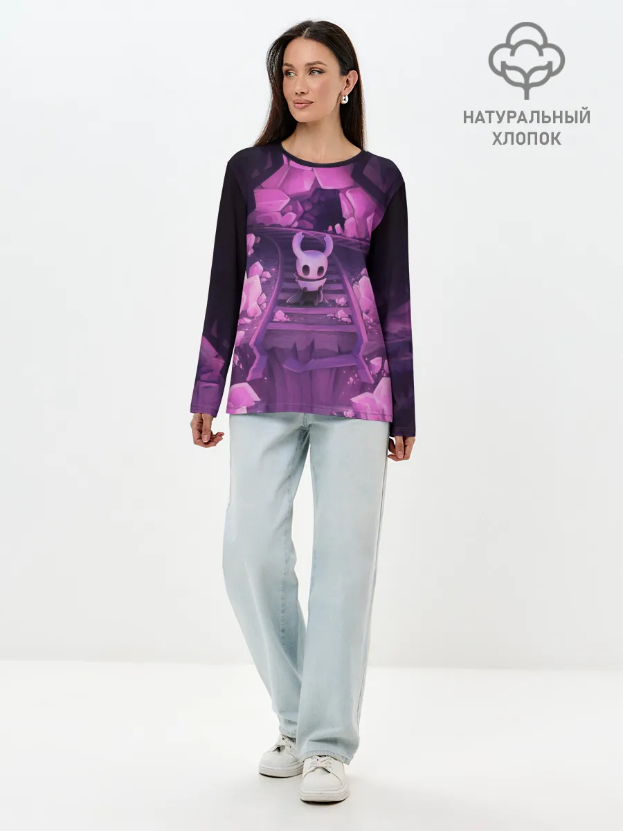 Лонгслив женский. Хлопок / Hollow Knight