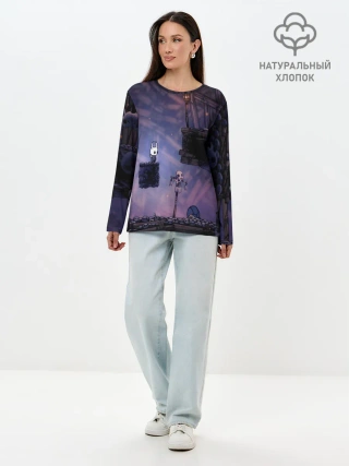 Лонгслив женский. Хлопок / HOLLOW KNIGHT