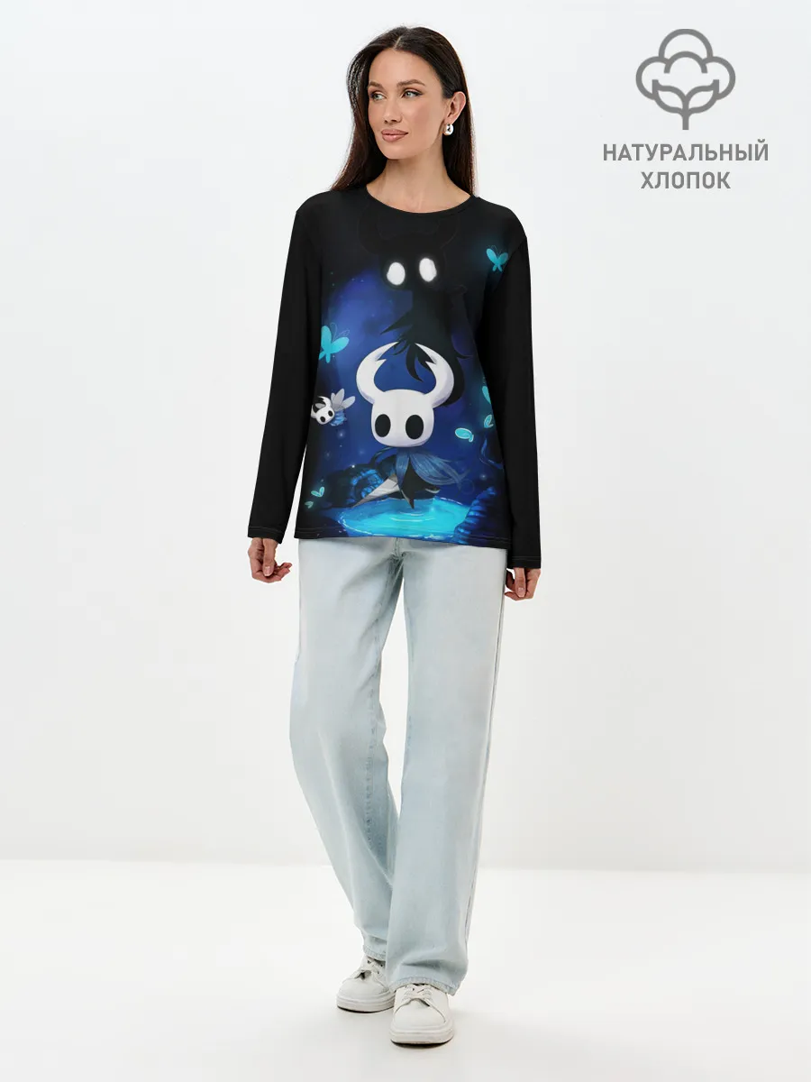 Лонгслив женский. Хлопок / Hollow Knight