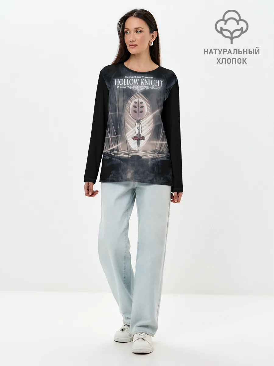 Лонгслив женский. Хлопок / Hollow Knight.