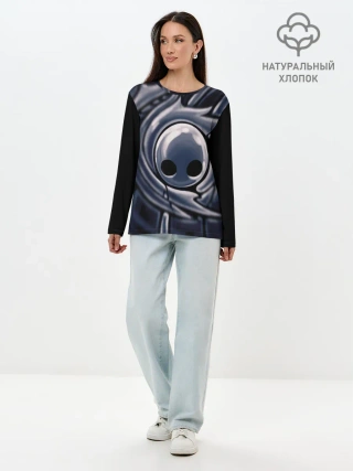 Лонгслив женский. Хлопок / Hollow Knight.