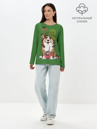 Лонгслив женский. Хлопок / Love is sweet