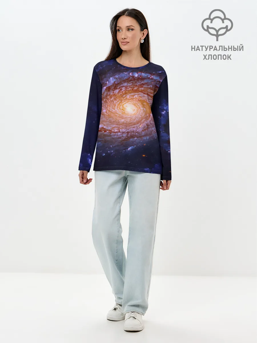 Лонгслив женский. Хлопок / ГАЛАКТИКА