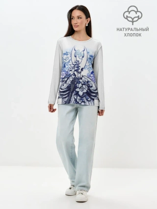 Лонгслив женский. Хлопок / Hollow Knight