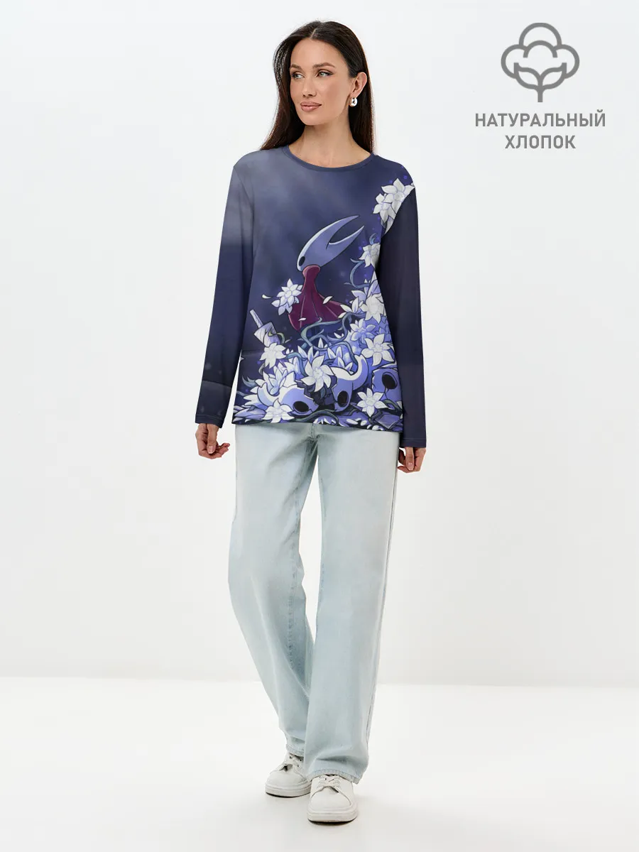 Лонгслив женский. Хлопок / Hollow Knight