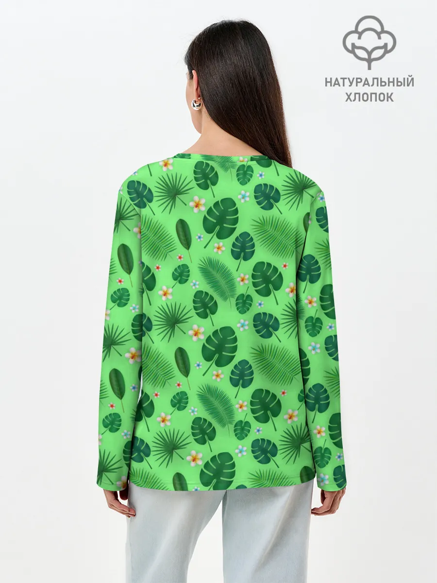 Лонгслив женский. Хлопок / Tropic