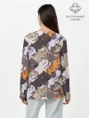 Лонгслив женский. Хлопок / Котомания