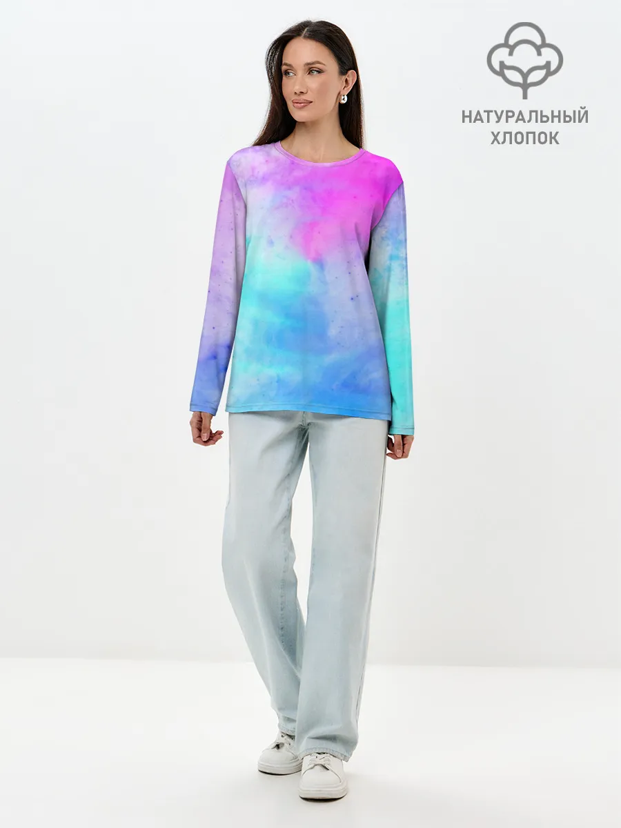 Лонгслив женский. Хлопок / Лето