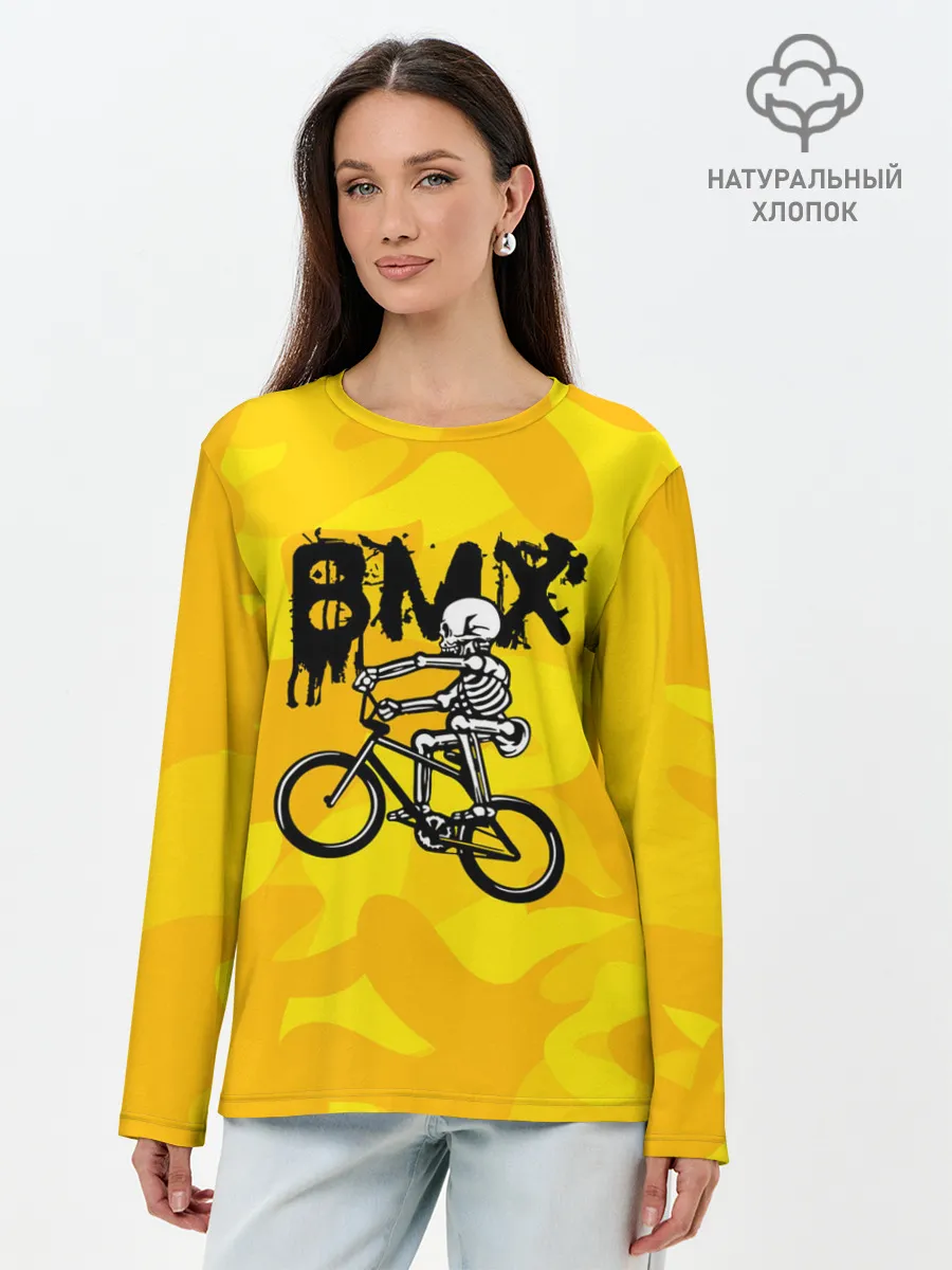 Лонгслив женский. Хлопок / BMX