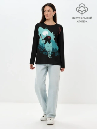 Лонгслив женский. Хлопок / Princess Mononoke