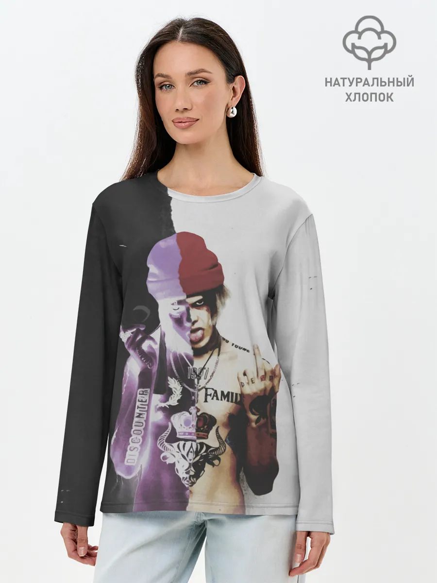Лонгслив женский. Хлопок / ДЖИЗУС