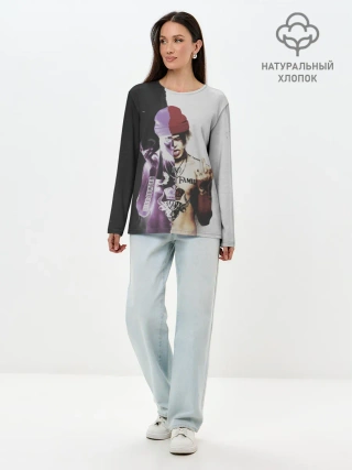Лонгслив женский. Хлопок / ДЖИЗУС