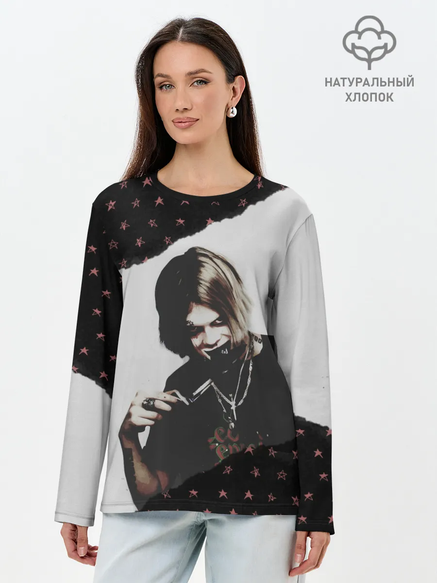 Лонгслив женский. Хлопок / ДЖИЗУС