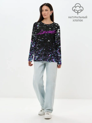 Лонгслив женский. Хлопок / ДЖИЗУС