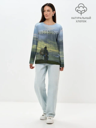 Лонгслив женский. Хлопок / DEATH STRANDING - СЭМ