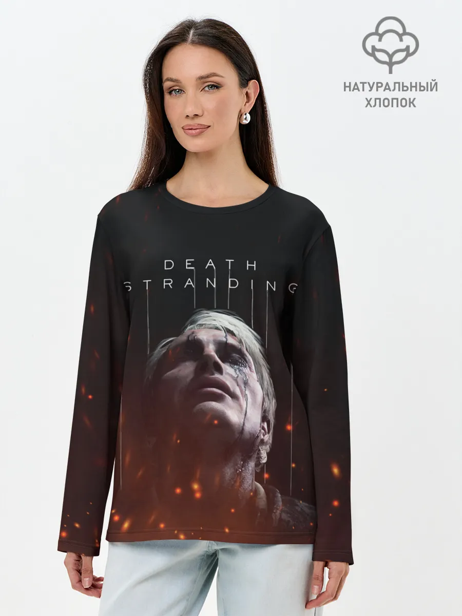 Лонгслив женский. Хлопок / DEATH STRANDING - Cliff