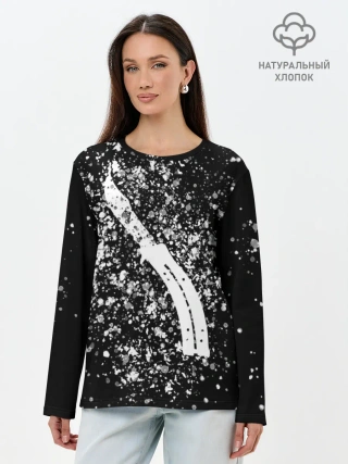 Лонгслив женский. Хлопок / CS GO White Knife