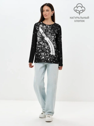 Лонгслив женский. Хлопок / CS GO White Knife