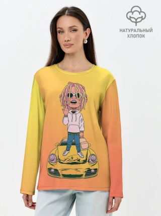 Лонгслив женский. Хлопок / Lil Pump - Flex Like Ouu