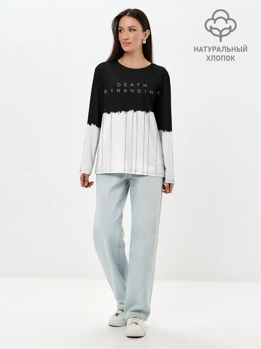 Лонгслив женский. Хлопок / DEATH STRANDING